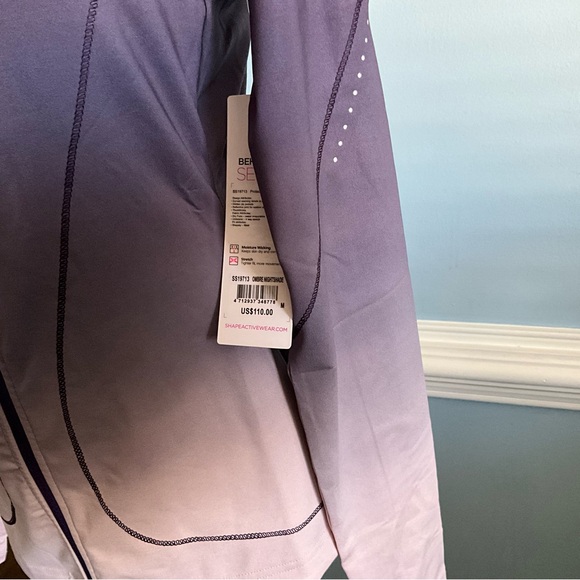 NWT Ombré Protech Athleisure Jacket Purple Workout Wear Gym - Picture 8 of 10